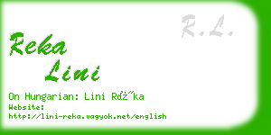 reka lini business card